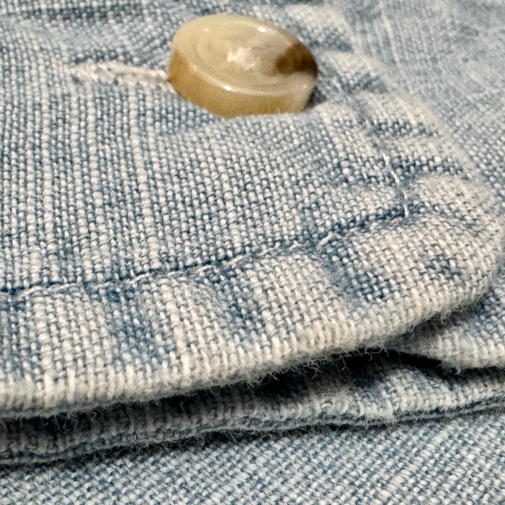 J.Crew Men’s Chambray Button-Down Shirt - Light Blue - Size M - Picture 2 of 8